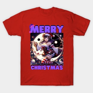 Kawaii, Anime Girl, Christmas, Merry Christmas | Catsie Cat T-Shirt